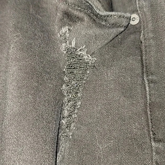 KanCan Black Jeans with Distressing - Picture 6 of 13